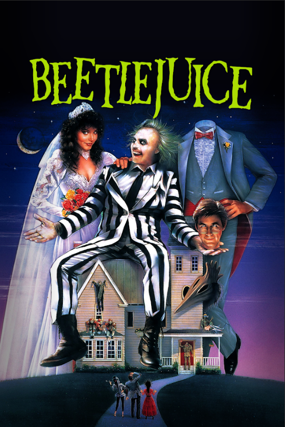 Beetlejuice 1988 Poster 24x36 Tim Burton Fantasy Comedy Classic Art - PosterFire.com