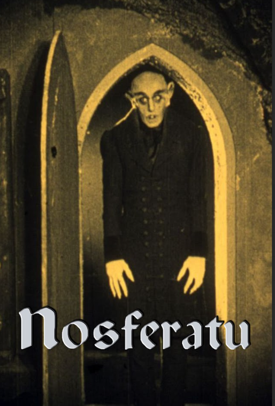 Nosferatu 1922 Movie Poster 24x36 - Silent Horror Classic, F.W. Murnau, Iconic V