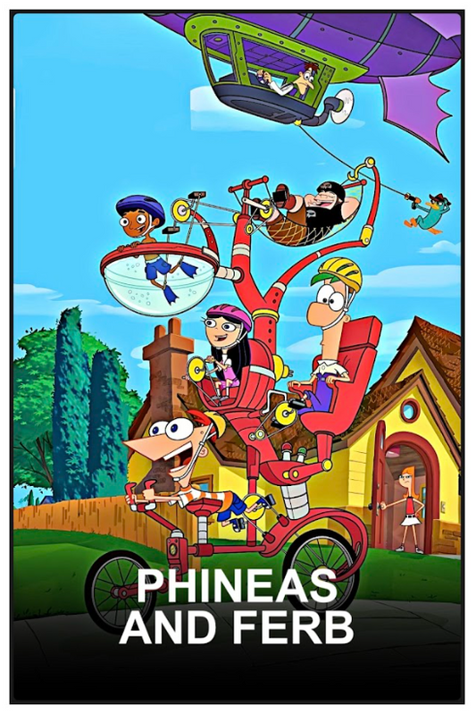 Phineas and Ferb 2007 TV Series Poster 24x36 Animated Comedy Adventure Art - PosterFire.com