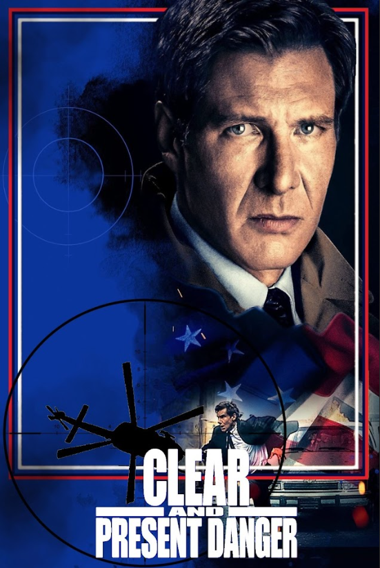 Clear and Present Danger 1994 Poster 24x36 - Harrison Ford Action Thriller CIA