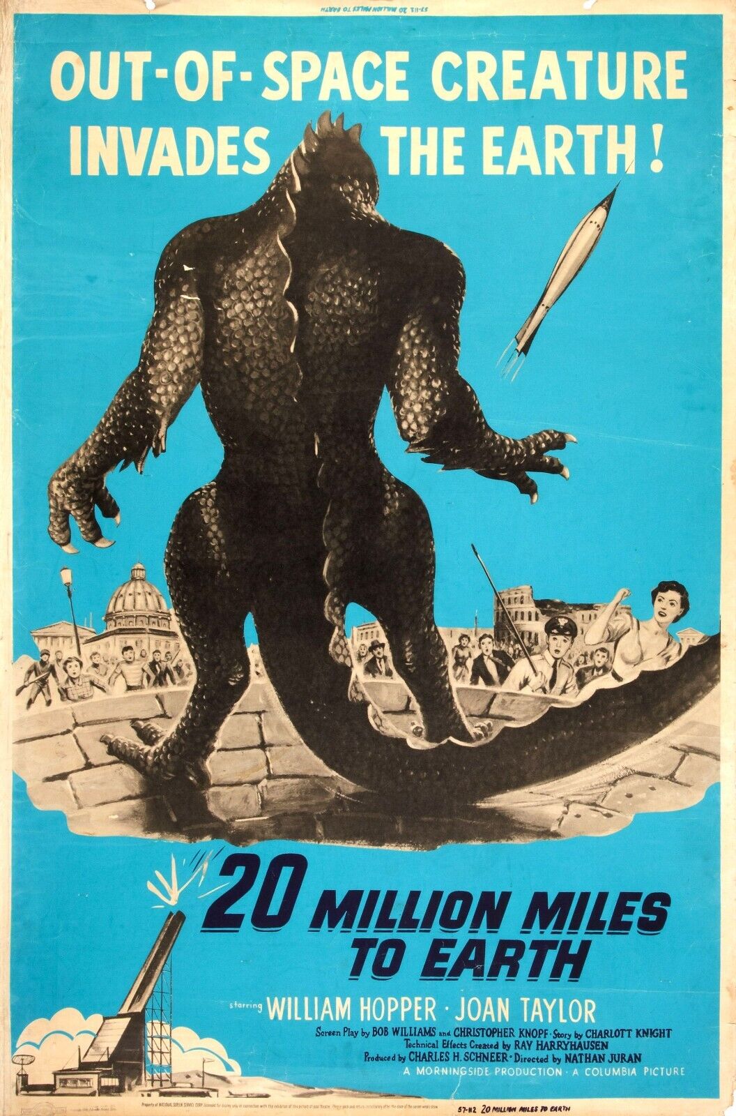 20 Million Miles to Earth 07 Movie Poster - Vintage Sci-Fi Classic Poster - PosterFire.com