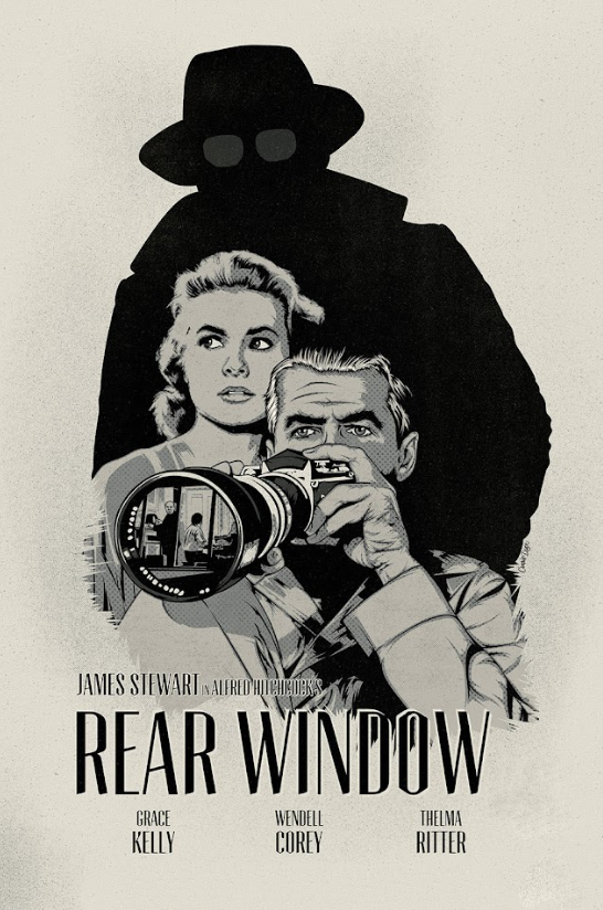 Rear Window 1954 Poster 24x36 - Hitchcock Suspense Mystery Classic Film - PosterFire.com