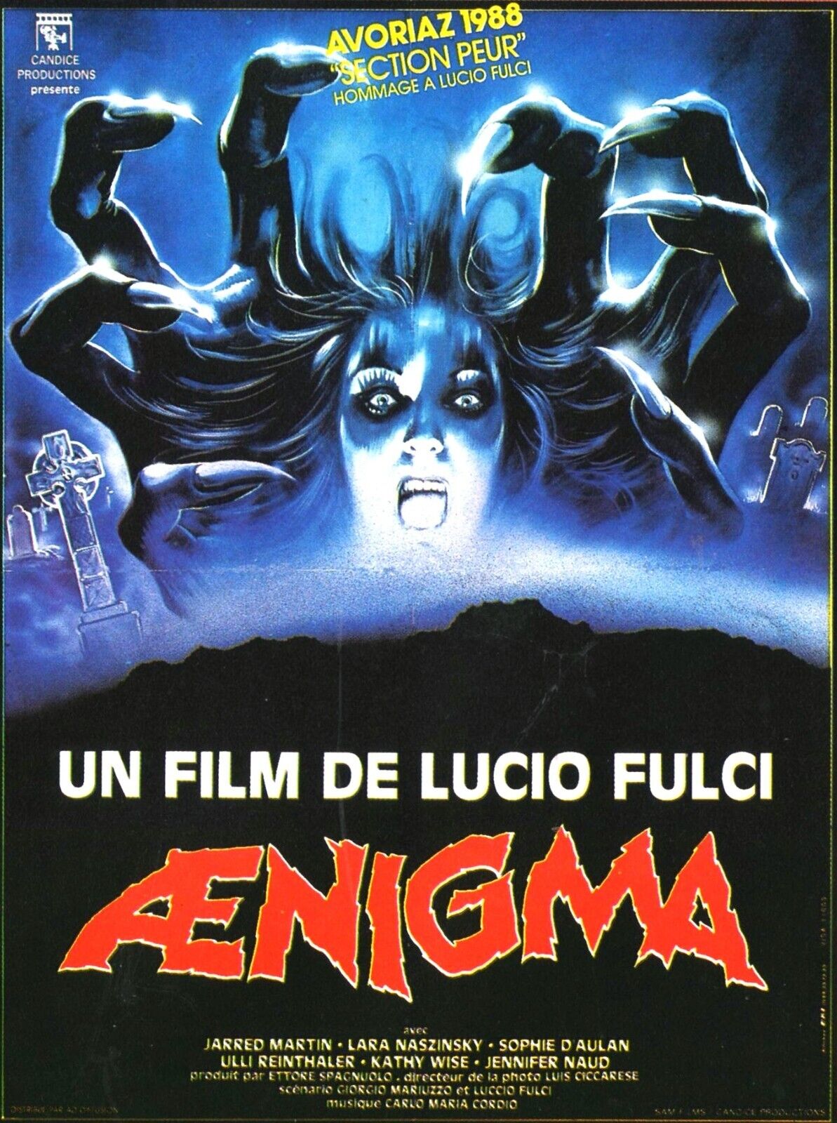 Aenigma Movie Poster - Vintage Horror Thriller Collectible Art Print - PosterFire.com