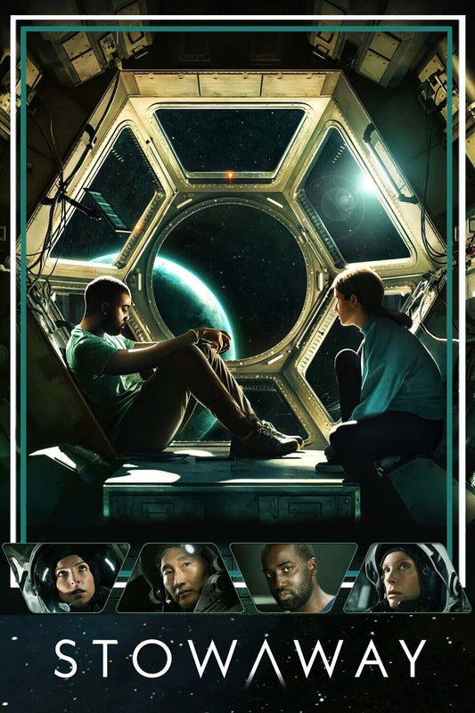 Stowaway 2021 Movie Poster 24x36 Sci-Fi Thriller with Anna Kendrick & Space Miss - PosterFire.com