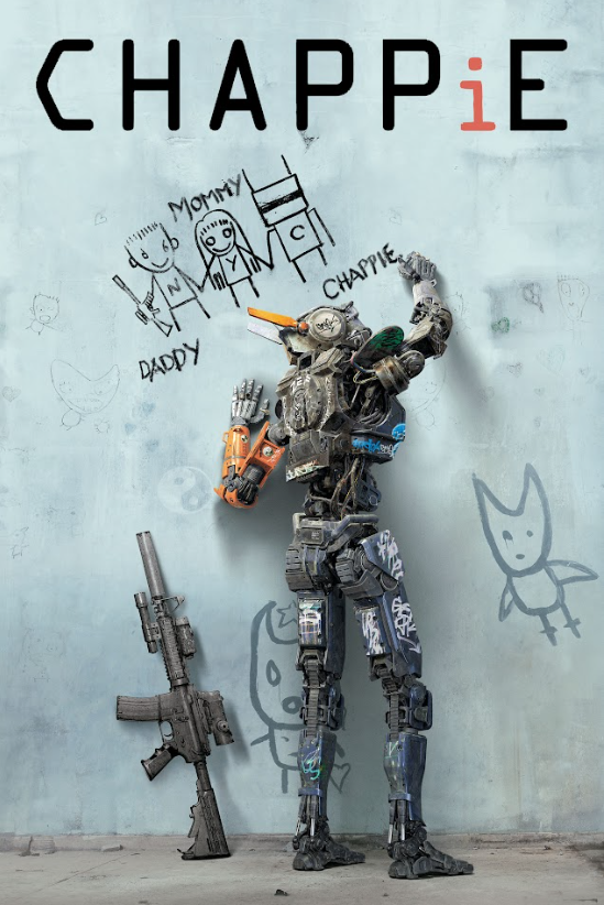 Chappie 2015 Poster 24x36 - Sci-Fi Action Drama Robot Uprising Hugh Jackman - PosterFire.com