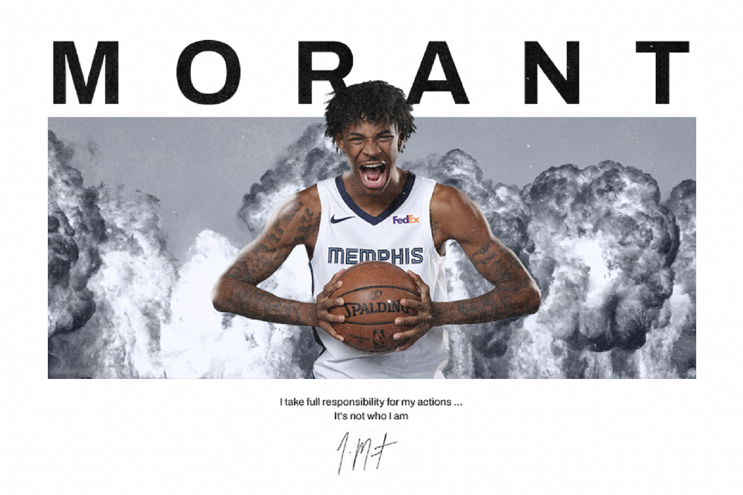 Ja Morant Poster 24"x 36" Memphis grizzlies Legend KD dunk 4k Canvas iverson HQ - PosterFire.com