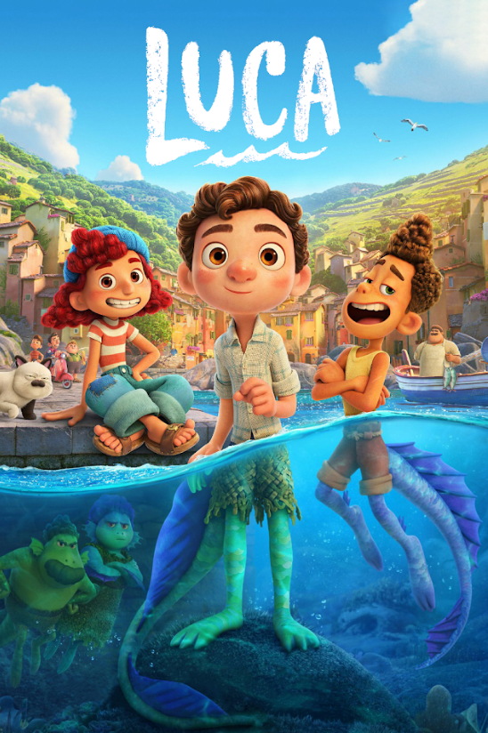 Luca 2021 Poster 24x36 - Animated Family Adventure Pixar Heartwarming