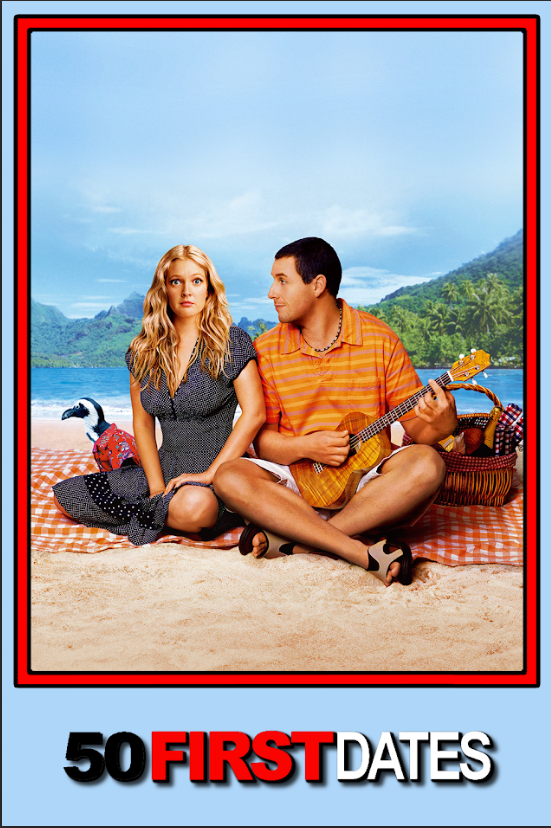 50 First Dates (2004) Movie Poster - 24x36 | Adam Sandler | Romantic Comedy Art - PosterFire.com