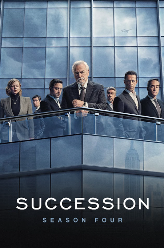 Succession Season 4 (2018) 24x36 Poster HBO Drama Family Rivalry Power Art