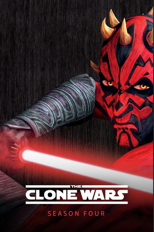 Star Wars The Clone Wars Season 4 (2008) 24x36 Poster Darth Maul Sith Art