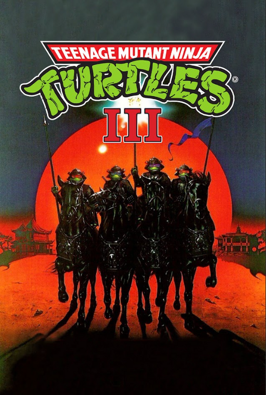 Teenage Mutant Ninja Turtles III (1993) 24x36 Movie Poster Time Travel Action - PosterFire.com