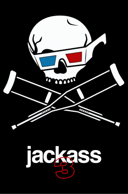 Jackass 3D 2010 Poster 24x36 - Wild Stunts Johnny Knoxville Hilarious 3D Comedy