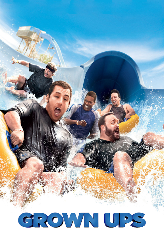 Grown Ups 2010 Poster 24x36 - Adam Sandler Comedy Family Reunion Friendship Fun - PosterFire.com