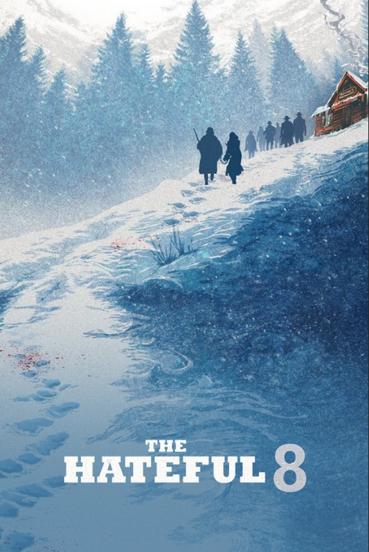 The Hateful Eight 2015 Movie Poster 24x36 Tarantino Western Mystery Thriller - PosterFire.com