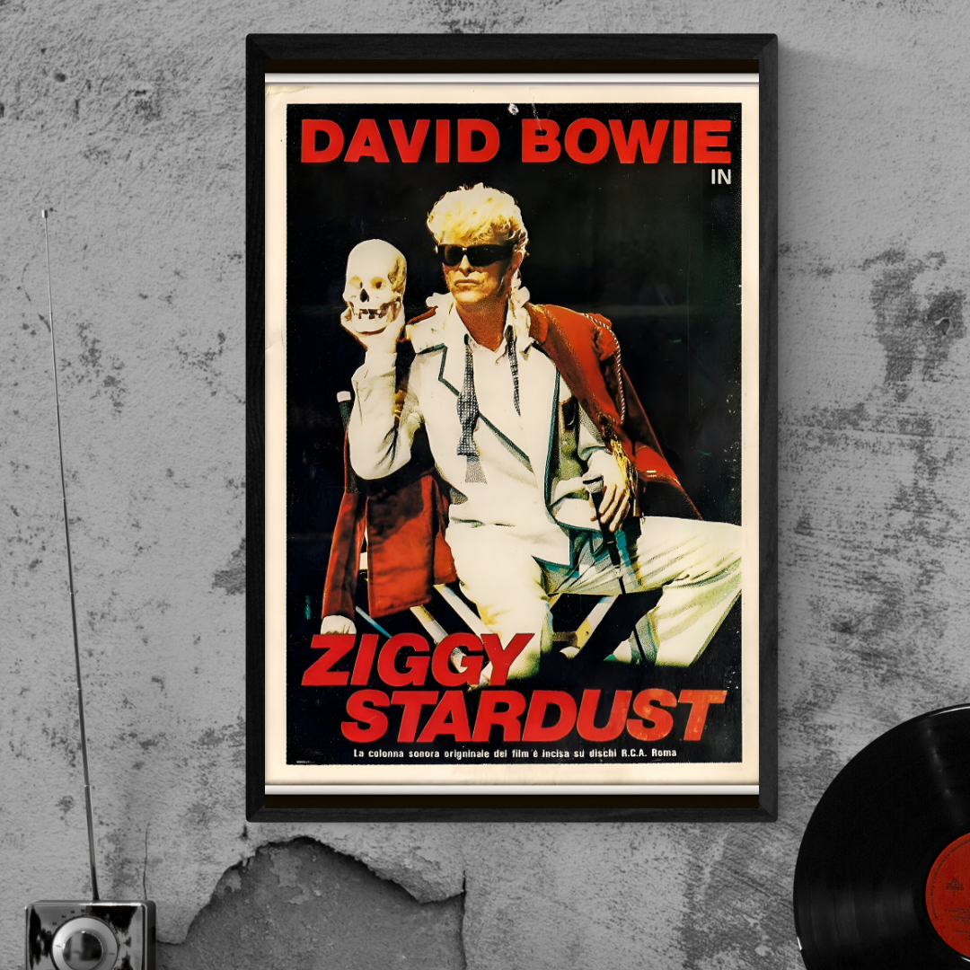 David Bowie Ziggy Stardust Vintage Concert Poster - Rare Collectible Memorabilia - PosterFire.com