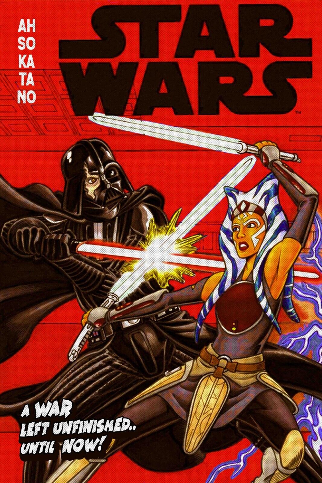 star wars Ashoka comic poster 24x36 disney yoda Mando vader andor r2d2 yoda - PosterFire.com