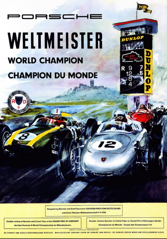 Weltmeister Car Racing Poster 24x36 – Vintage Motorsport Art, Iconic Racing Even - PosterFire.com