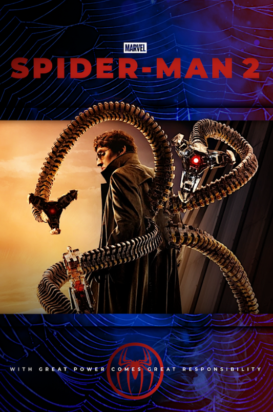 Spider-Man 2 (2004) 24x36 Movie Poster Action Superhero Classic Adventure Art