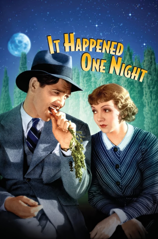 It Happened One Night 1934 Movie Poster 24x36 - Romantic Comedy, Classic, Clark - PosterFire.com