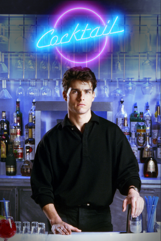 Cocktail 1988 Movie Poster 24x36 - Tom Cruise, Bartender Drama Classic - PosterFire.com