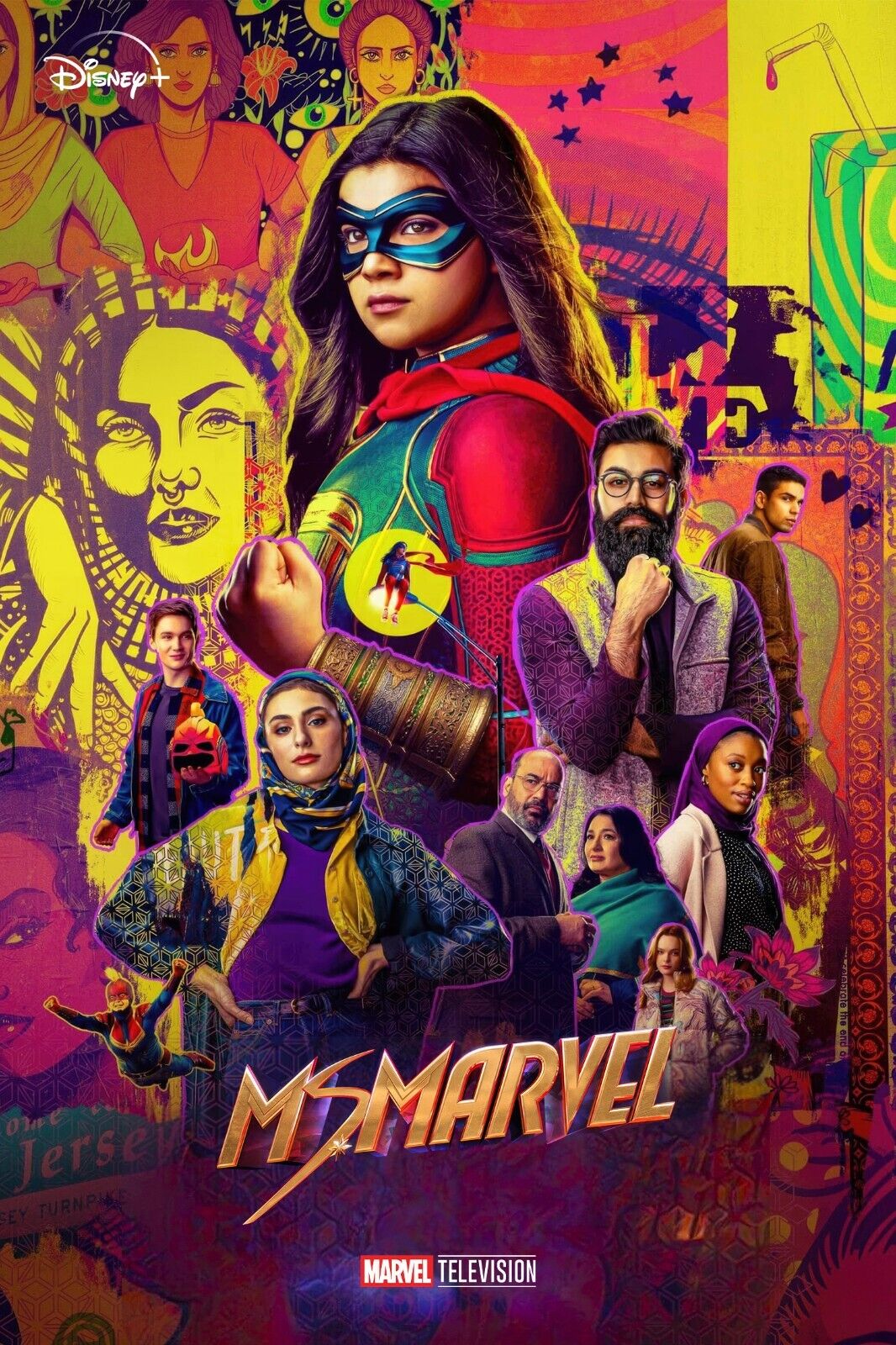 Ms. Marvel 2022 24x36 Poster Marvel Superhero Series Kamala Khan - PosterFire.com