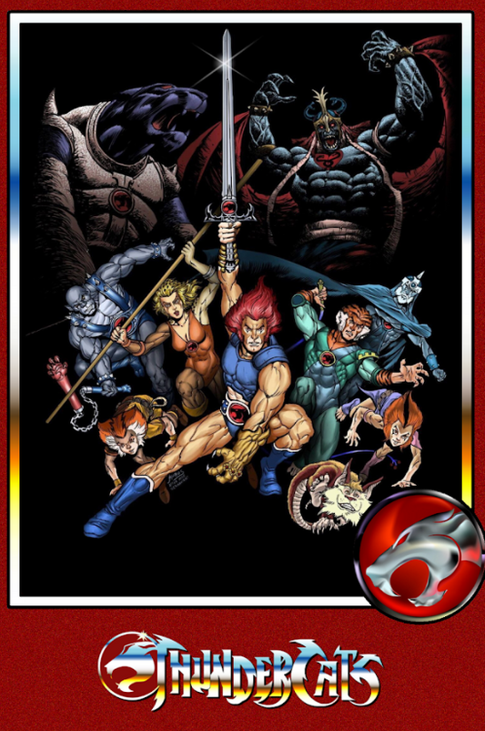 1985 ThunderCats Poster 24x36 | Lion-O 80s Cartoon Classic | Collectible Art