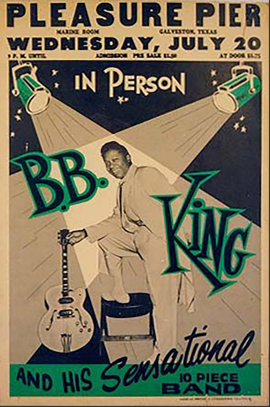 B.B. King Poster 24x36 - Blues Legend, Guitar Icon, Music Hall of Fame - PosterFire.com