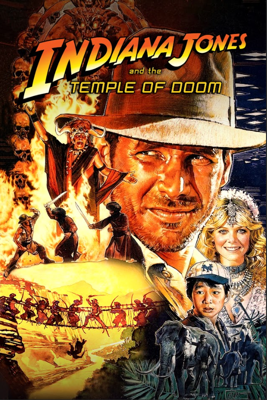 Indiana Jones and the Temple of Doom 1984 Poster 24x36 - Classic Adventure - PosterFire.com