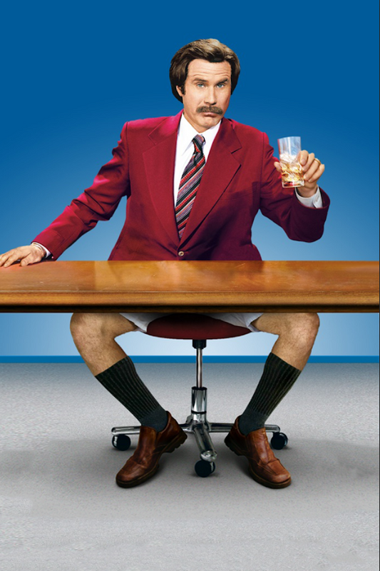 2004 Anchorman Movie Poster 24x36 | Ron Burgundy Will Ferrell | Comedy Classic - PosterFire.com