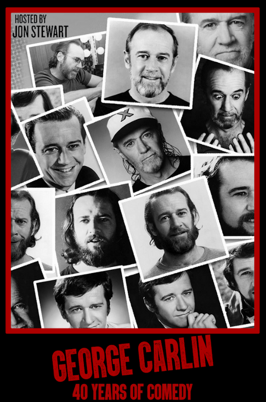 George Carlin: 40 Years of Comedy (1997) Poster 24x36 – Stand-Up Legend Tribute