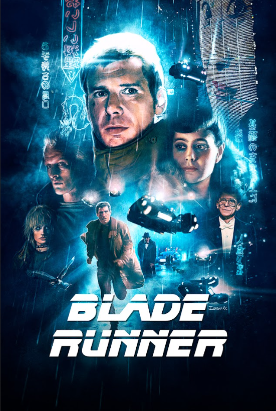 Blade Runner (1982) 24x36 Poster - Ridley Scott, Harrison Ford Man Cave 4k 8k HD - PosterFire.com