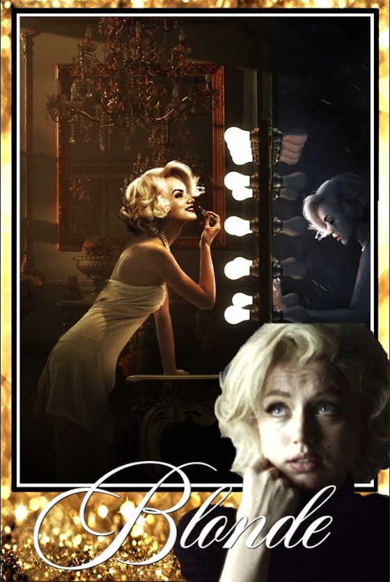 Blonde (2022) 24x36 Poster Ana de Armas Drama Biography Retro Artwork - PosterFire.com