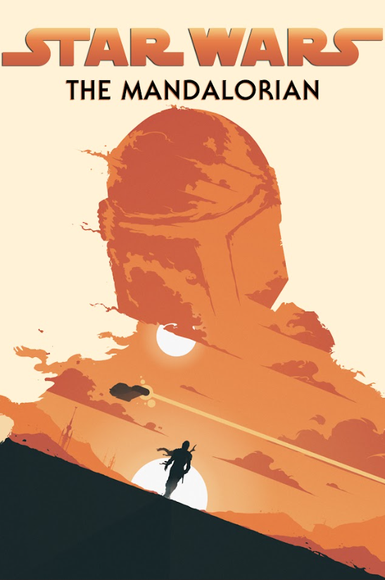 The Mandalorian 2019 Poster 24x36 Star Wars Series Sci-Fi Adventure - PosterFire.com