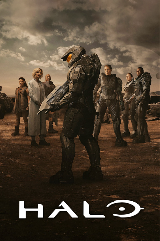 Halo 2022 Poster 24x36 - Epic Sci-Fi Series, Master Chief's Journey