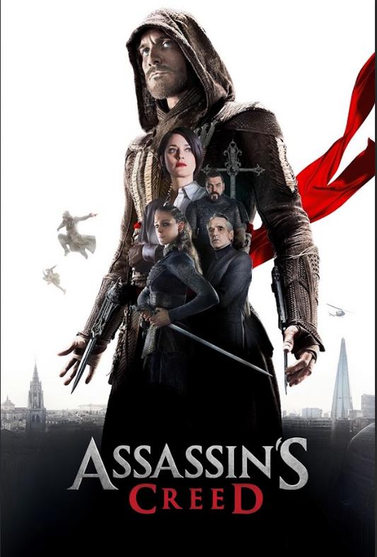 Assassin's Creed (2016) 24x36 Movie Poster Michael Fassbender, Video Game Poster - PosterFire.com