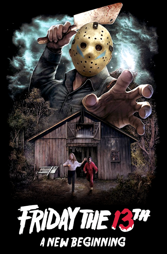 Friday the 13th: A New Beginning 1985 Movie Poster 24x36 | Horror Slasher