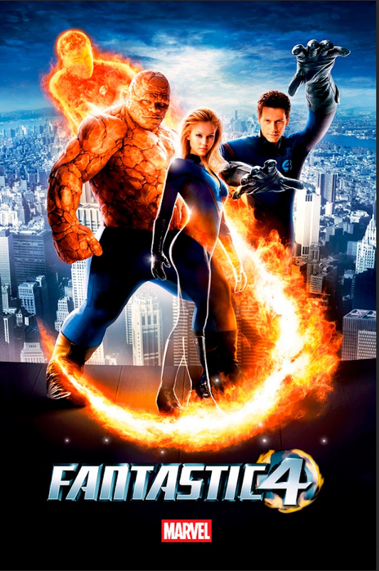 Fantastic Four (2005) 24x36 Movie Poster Marvel Superhero Action Adventure Art - PosterFire.com