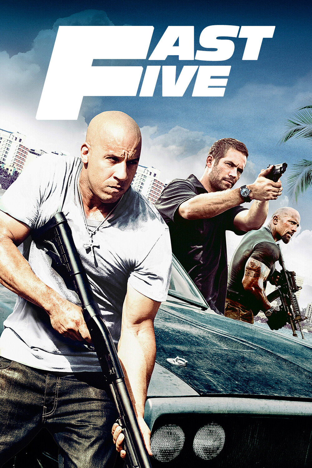 Fast Five 2011 Movie Poster 24x36 - Vin Diesel & Paul Walker Action Thriller