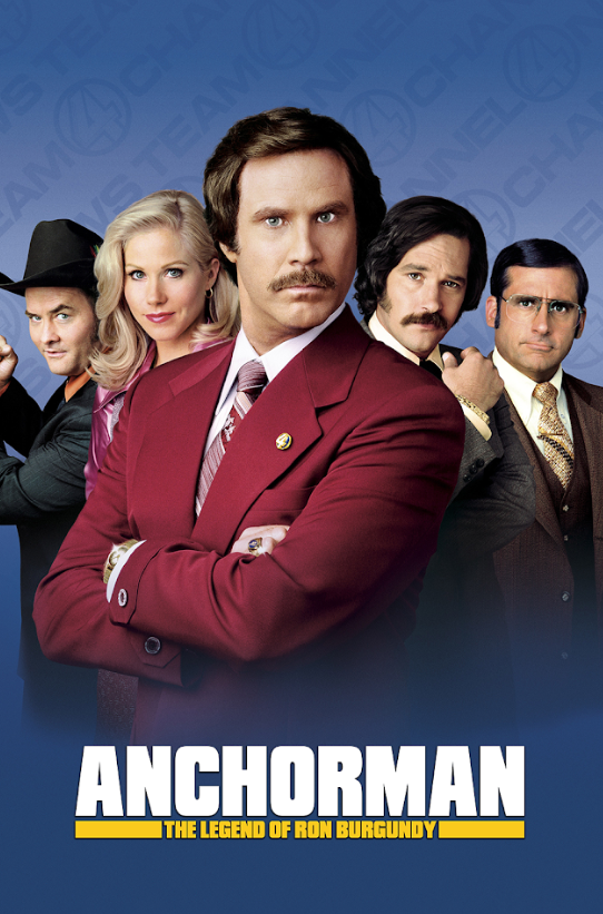 2004 Anchorman Movie Poster 24x36 | Will Ferrell Ron Burgundy | Comedy Collectib - PosterFire.com