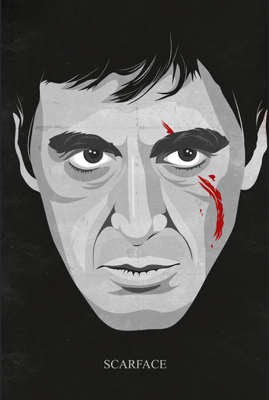 Scarface 1983 Movie Poster 24x36 - Al Pacino - Legendary Crime Thriller - Iconic - PosterFire.com