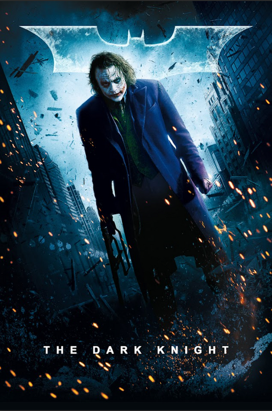 The Dark Knight 2008 Poster 24x36 - Gotham City Crime Thriller Heath Ledger - PosterFire.com