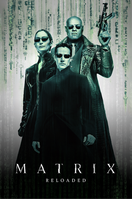 The Matrix Reloaded 2003 Poster 24x36 - Keanu Reeves Sci-Fi Action Sequel Neo