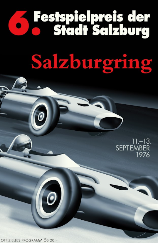 Salzburgring 1976 Car Racing Poster 24x36 – Vintage Motorsport Art, Classic Raci - PosterFire.com