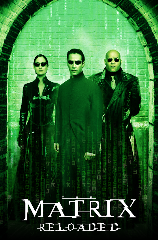 The Matrix Reloaded 2003 Movie Poster 24x36 Keanu Reeves Sci-Fi Action Thriller - PosterFire.com