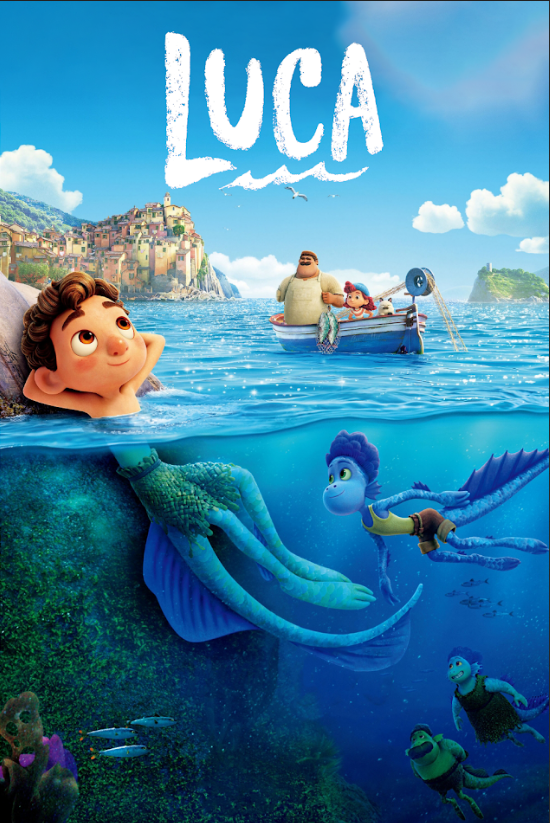 Luca 2021 Poster 24x36 - Pixar Animated Film Family Adventure Charming