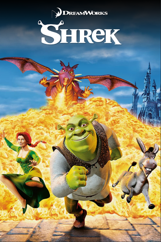 Shrek (2001) 24x36 Movie Poster, Animated Comedy Classic, Rare Vintage Art