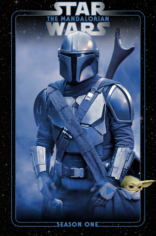 The Mandalorian (2019) - Season 1 Poster 24x36 Star Wars Adventure with Pedro - PosterFire.com