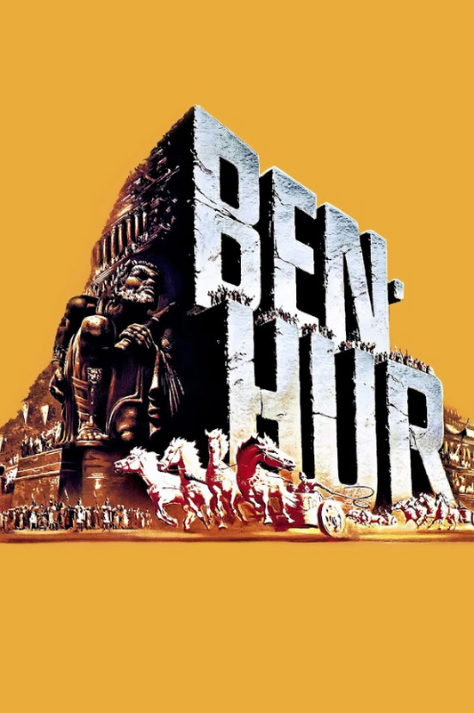 Ben-Hur 1959 Poster 24x36 - Charlton Heston, Epic Historical Drama, Classic Art