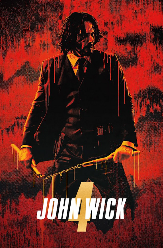 John Wick Chapter 4 2023 Movie Poster 24x36 - Action Epic, Keanu Reeves, Final S - PosterFire.com