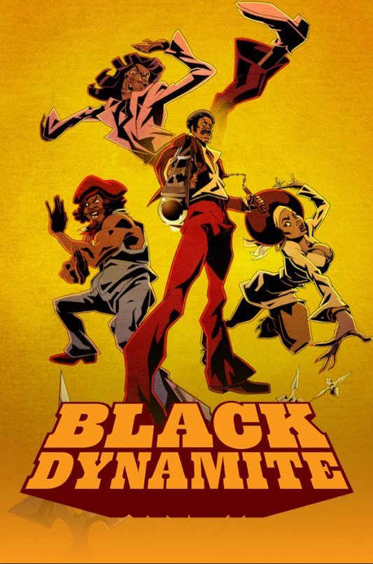 Black Dynamite (2012) 24x36 Poster - Animated Comedy, Cult Classic Art